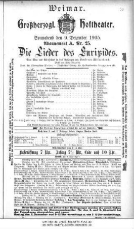 Die Lieder des Euripides