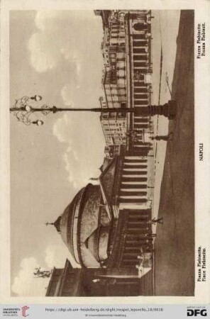 Napoli – Piazza Plebiscito. – Place Plebiscito. – Piazza Plebiscito. – Piazza Plebiszit.