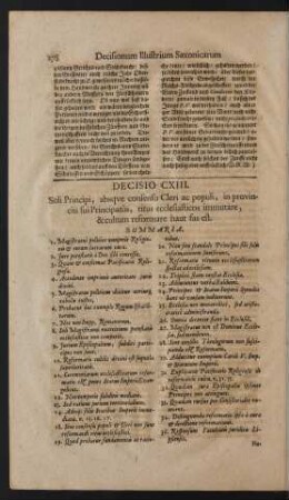 Decisio CXIII.