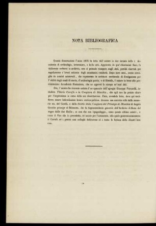 Nota Bibliografica