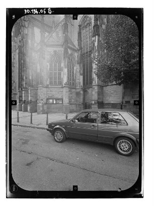 Duisburg. Salvatorkirche (Baubeginn 1330). Teilansicht von Südost