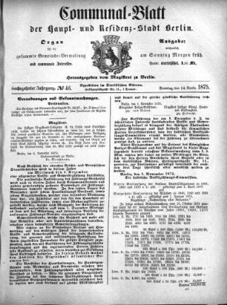 1875,46: No. 46, 14. November 1875