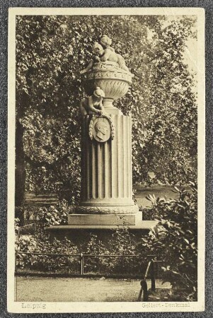 Leipzig. Gellert-Denkmal