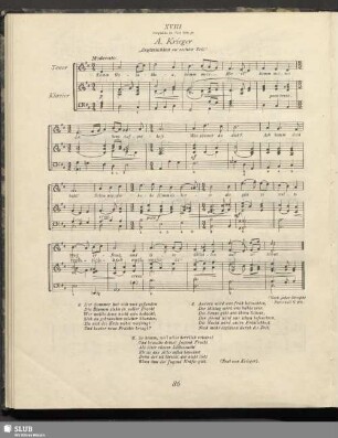 XVIII. A. Krieger, "Ergötzlichkeit zu rechter Zeit"