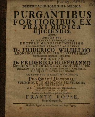 Dissertatio Solennis-Medica De Purgantibus Fortioribus Ex Praxi Medica Ejiciendis