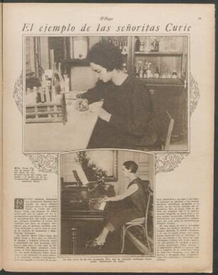 El ejemplo de las señoritas Curie