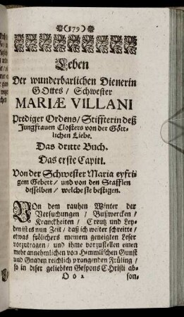 Das erste Capitl. - Das ander Capitl.