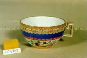 Tasse, Dekor Blaues Band