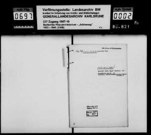 Karlebach, Jeanette geb. Schwabacher, Witwe des Handelsmanns David Karlebach in Untergrombach Käufer: Karl Kempf, Drehscheibenwärter in Untergrombach und dessen Ehefrau Berta geb. Maier Lagerbuch-Nr. 101 Untergrombach