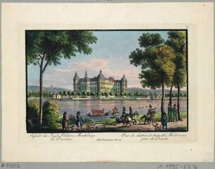Das Schloss Moritzburg bei Dresden, Blick nach Nordosten
