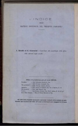 Indice Delle Materie Contenute Nel Presente Fascicolo