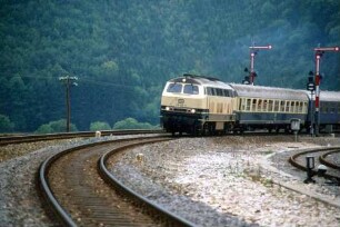 Inzigkofen Lok 218 906 Militärzug UIC-X-Wagen