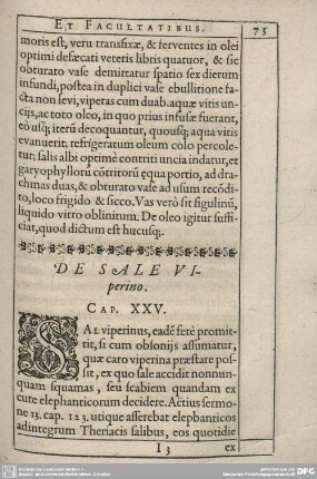 De Sale Viperino. Cap. XXV.