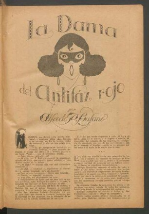La dama del antifáz rojo : Ilustró Drian