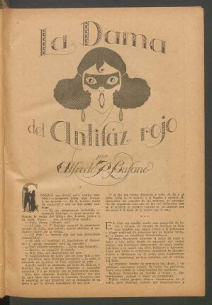 La dama del antifáz rojo : Ilustró Drian