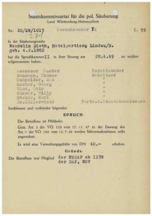 Dieth, Wendelin