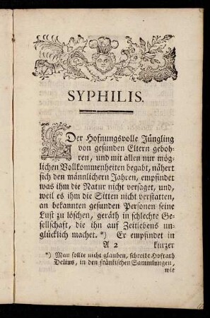 Syphilis.