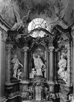 Johannesaltar : Johannesaltar (1738-1740; C. D. Asam; E. Q. Asam). Freising, Dom Sankt Maria und Korbinian