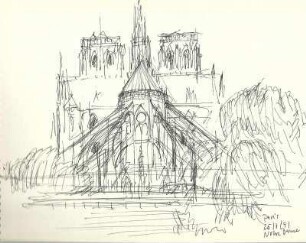 Paris Chor von Notre Dame