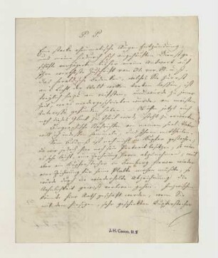 Brief von Salver an Joseph Heller