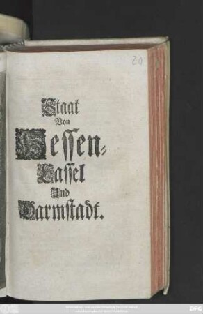 Staat Von Hessen-Cassel Und Darmstadt
