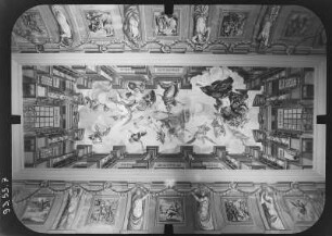 Waltershausen. Schloß Tenneberg (Baubeginn M. 16. Jh.). Deckengemälde (17. Jh.) im Festsaal