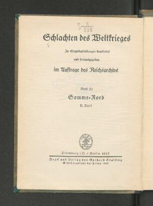 Bd. 21: Somme-Nord, Teil 2. Die Brennpunkte der Schlacht im Juli 1916 : in Einzeldarstellungen