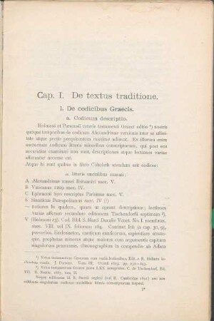 Cap. I. De textus traditione.