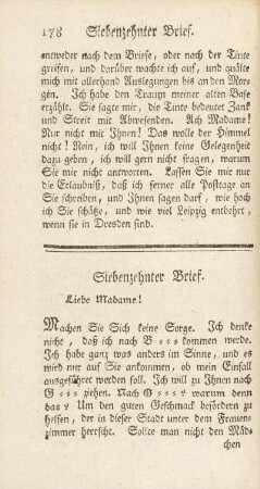 Siebenzehnter Brief.