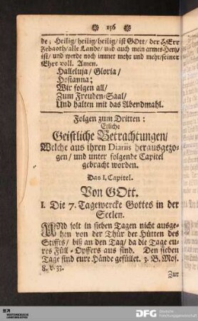 Folgen zum Dritten: Etliche Geistliche Betrachtungen [...]