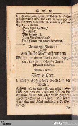 Folgen zum Dritten: Etliche Geistliche Betrachtungen [...]