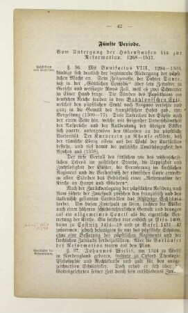 Fünfte Periode. Vom Untergang der Hohenstaufen bis zur Reformation. 1268-1517