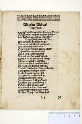 Wilhelm Webers Deposition.