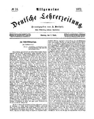 Zur Lehrerbildungsfrage