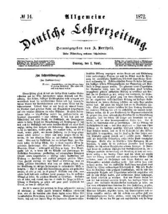 Zur Lehrerbildungsfrage