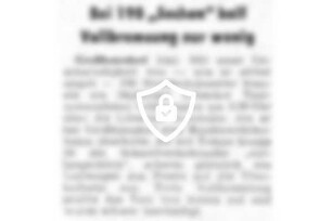 Bei 190 "Sachen" half Vollbremsung nur wenig