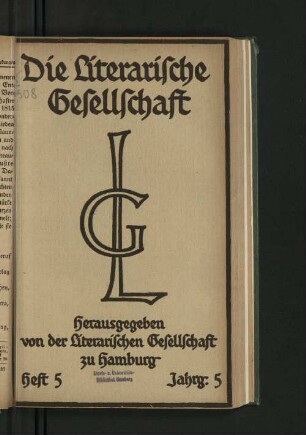 Heft 5 1919 Jahrg. 5
