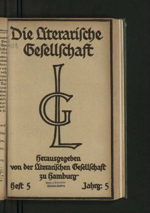 Heft 5 1919 Jahrg. 5