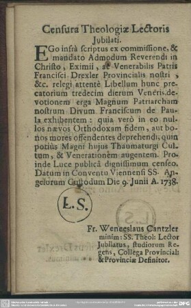 Censura Theologiae Lectoris Iubilati