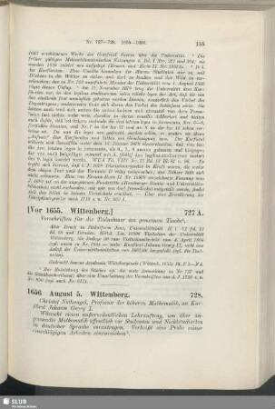 728. 1656, August 5. Wittenberg