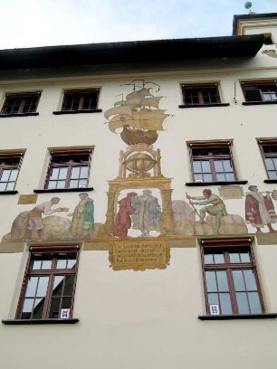 Nürnberg: Kammergebäude mit Kaufmannszug