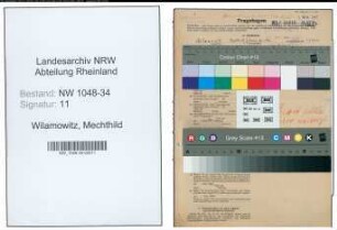 Entnazifizierung Mechthild Wilamowitz , geb. 01.11.1910 (Aerztin)