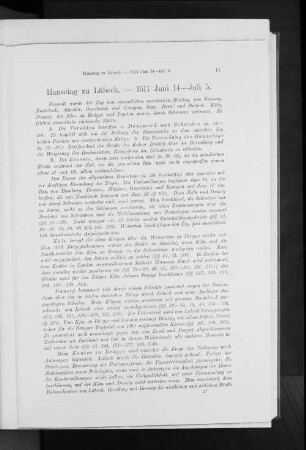 Hansetag zu Lübeck. - 1517 Juni 14-Juli 5.
