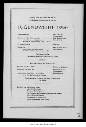 Jugendweihe 1956