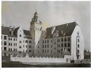 Fischer, Theodor; München, Elisabethplatz; Elisabethschule - Straßenansicht