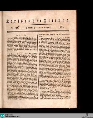 Karlsruher Zeitung, [No. 235]