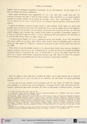 Tours et clochers