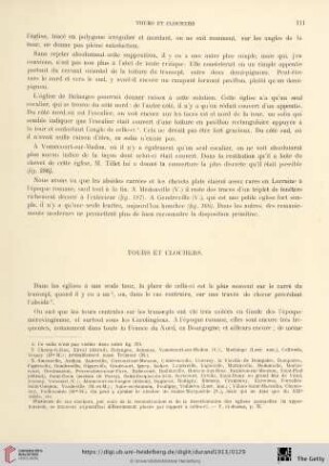 Tours et clochers