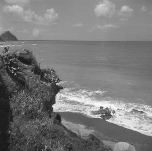 Sizilien, Capo d’Orlando, Blick zum Monte della Madonna