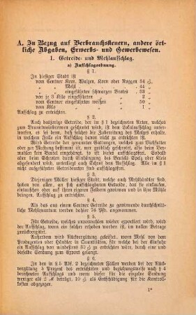 Sammlung der in der Kreishauptstadt Ansbach geltenden ortspolizeilichen Vorschriften und der wichtigsten einschlägigen oberpolizeilichen Vorschriften